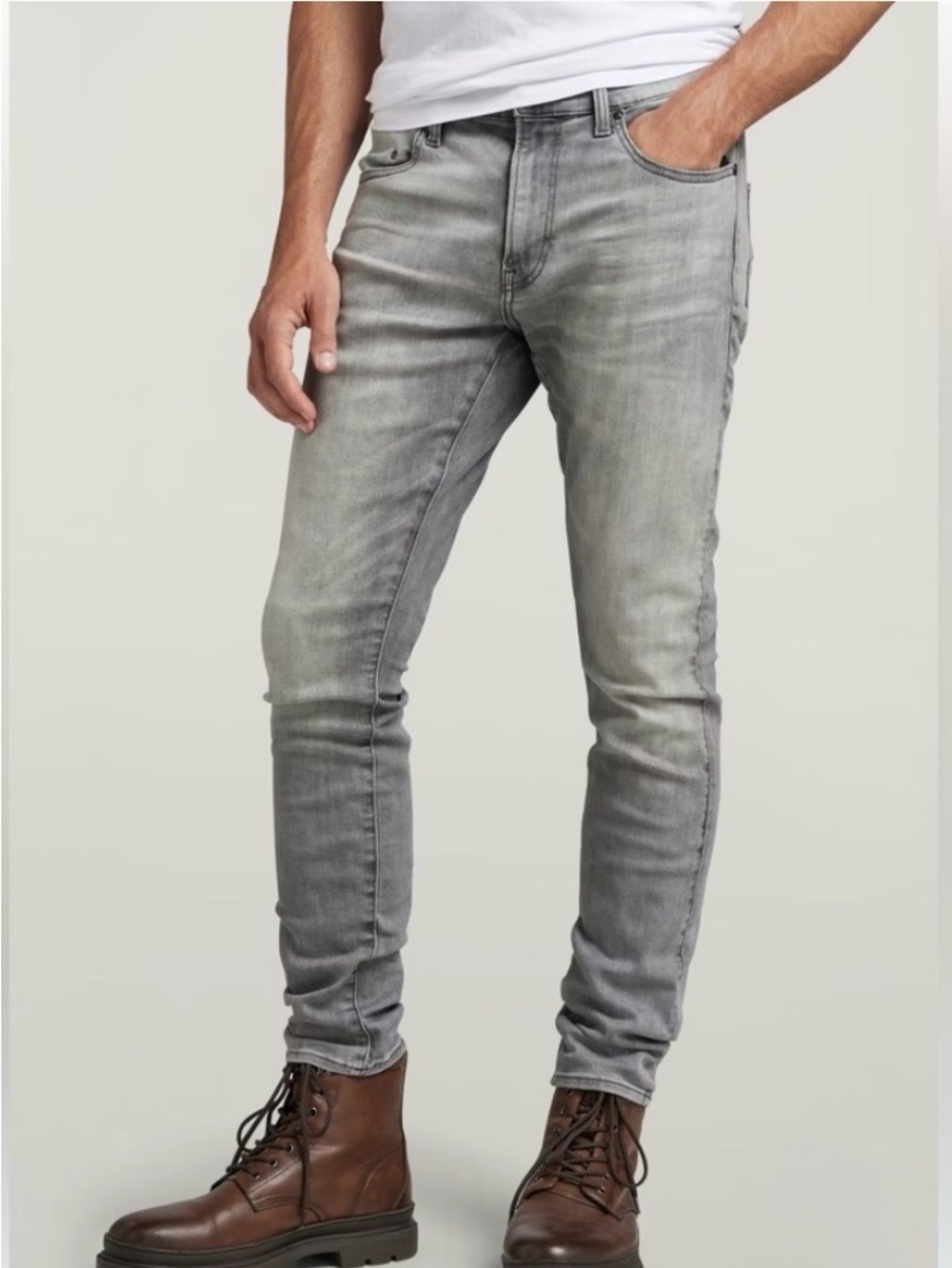 G Star-Raw Revend, Men's Slim Fit Gray Washed Jeans
